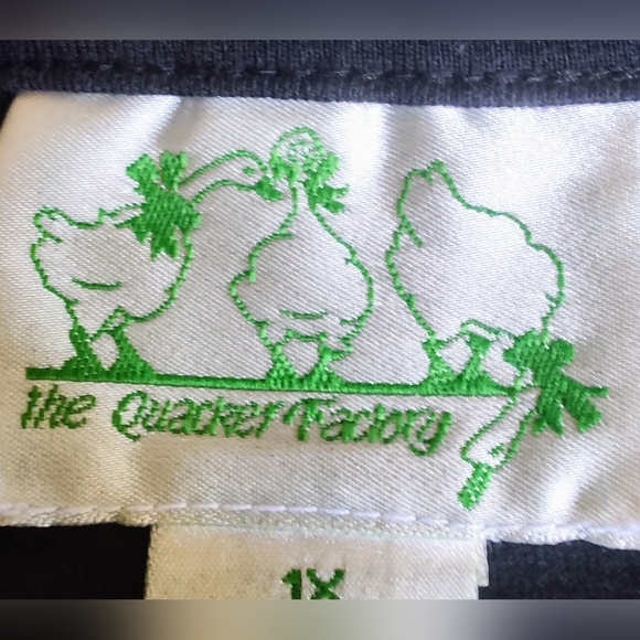 The Quacker Factory women's size 1X black tee shirt butterfly design. NWT. - Picture 6 of 8